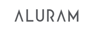 Aluram logo displayed in sleek, modern font style.